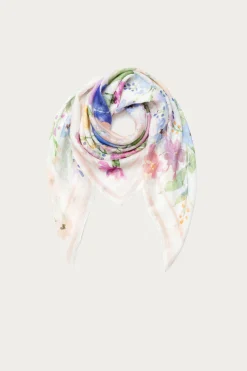 Iris von Arnim IRIS LINEN FLOWER-Damen Schals & Tücher