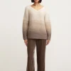 Iris von Arnim RAINBOW V-NECK-Damen Pullover